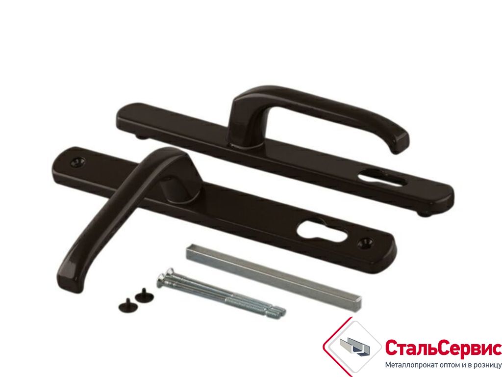 Ручка шоколад, дверная алюминевая 28/85мм,9016 CSK