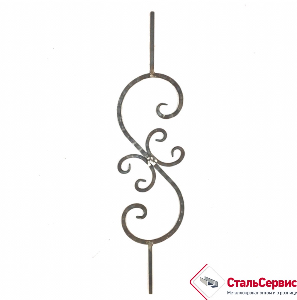 Балясина "S-образная большая", кв 10 Н-900