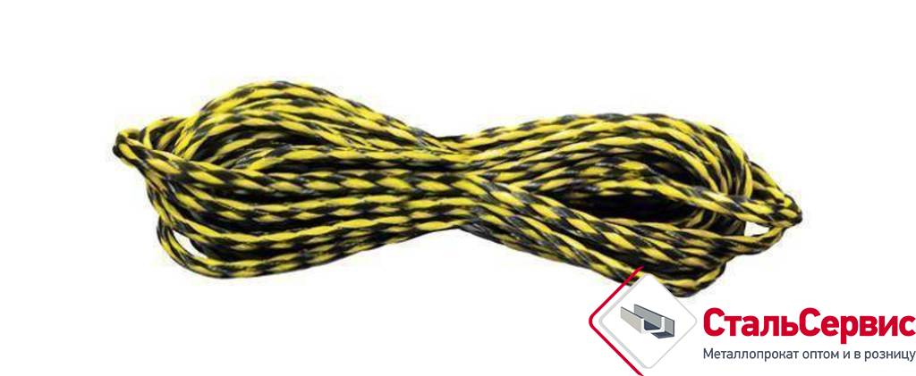 Веревка полиэтиленовая,10000 текс,6ммх20м,р/н=315кгс