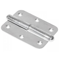 Петля накладная 130 мм, левая, оцинкован.