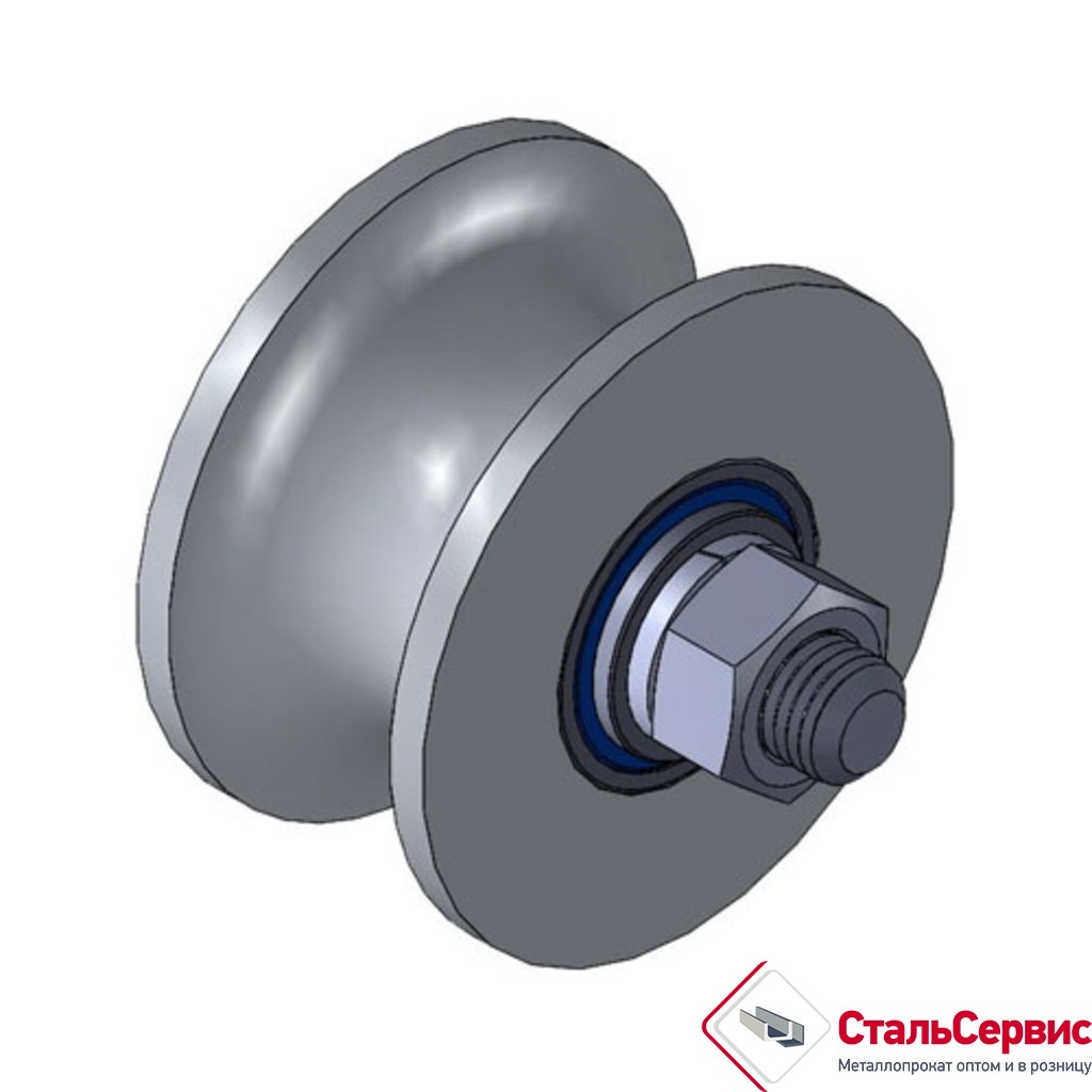 Ролик МЕТАЛЛ d65 под ТРУБУ d 3/4