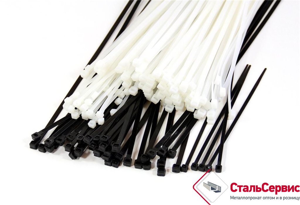 Стяжки нейлон. белые  2,5 х150 (100шт)