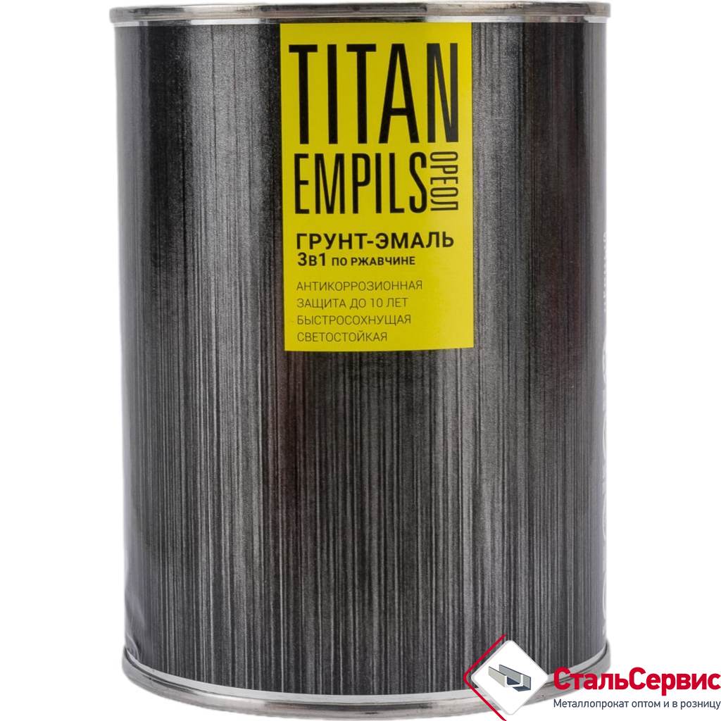 ОРЕОЛ TITAN Грунт-эмаль по ржавчине зеленый RAL6005 2,7кг