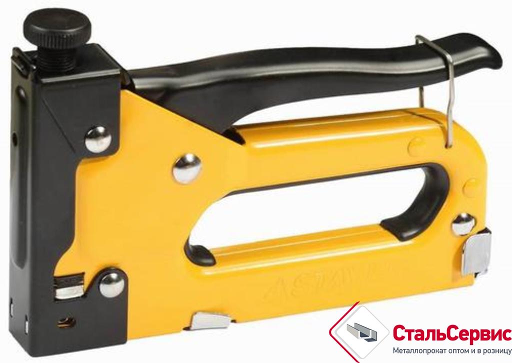 Степлер 4- 14мм металлический, с регулировкой силы удара