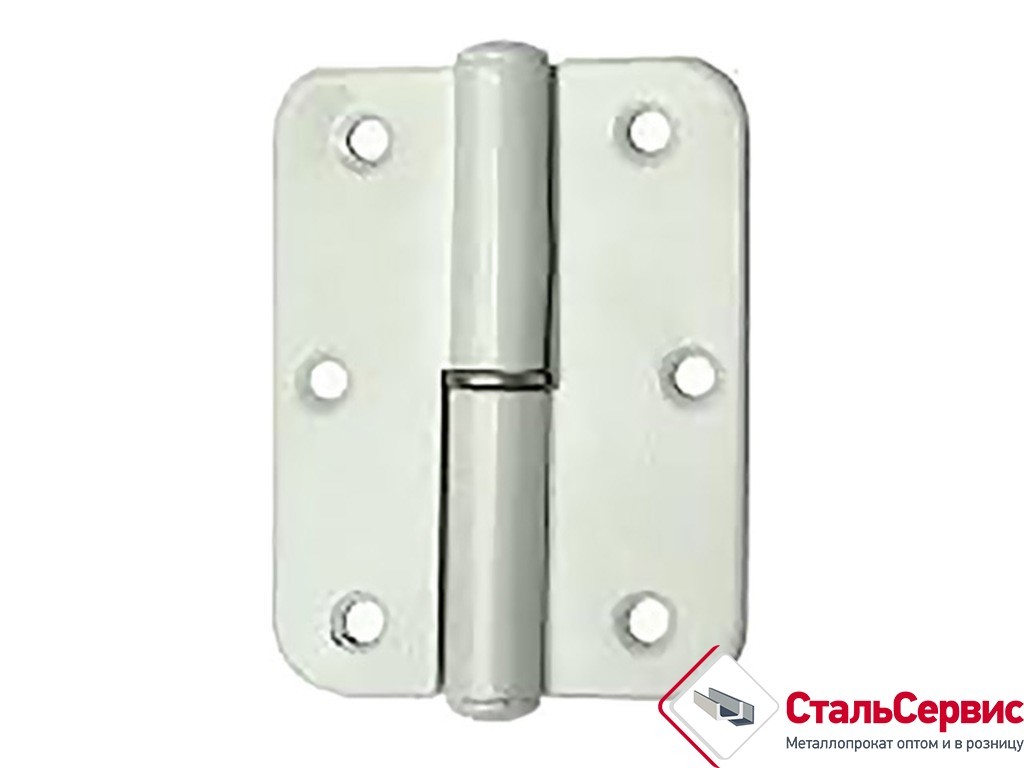 Петля накладная 60 мм, белая