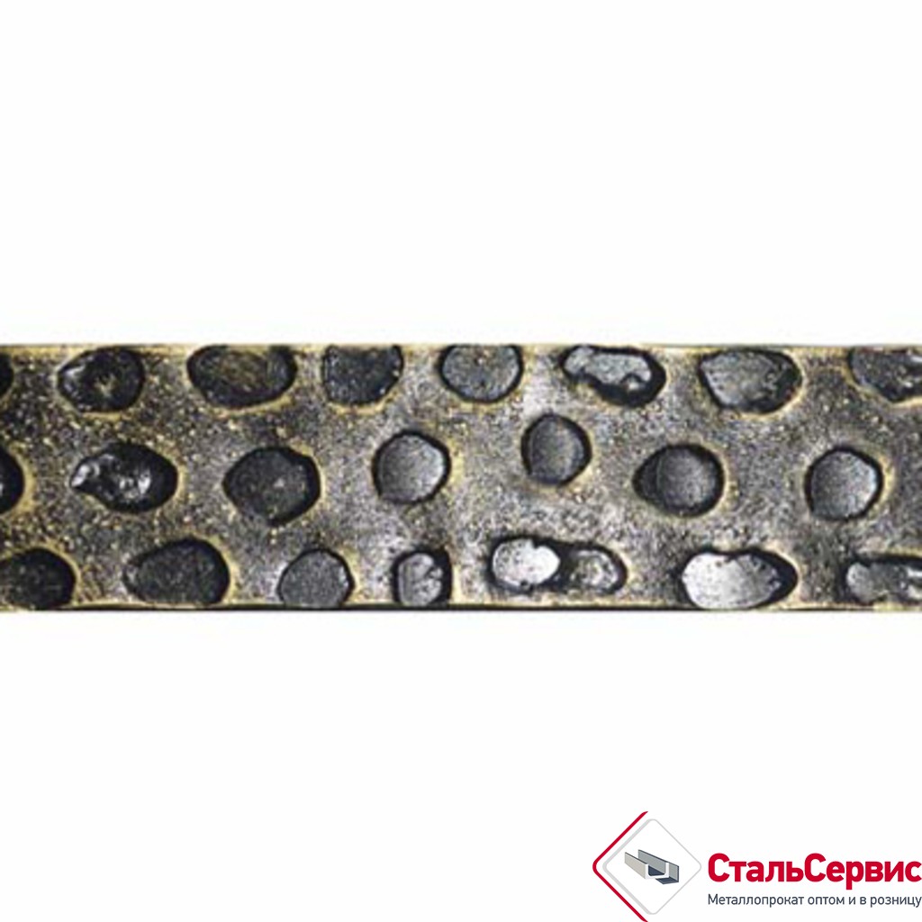 Полоса декоративная 40х4,0 мм узор "Леопард" (3,15 м)