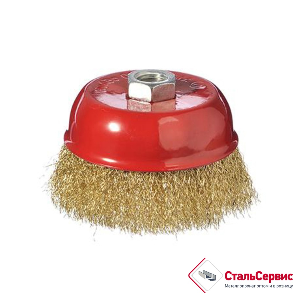 Щетка для болгарки 75ммМ14 (чашка)металл