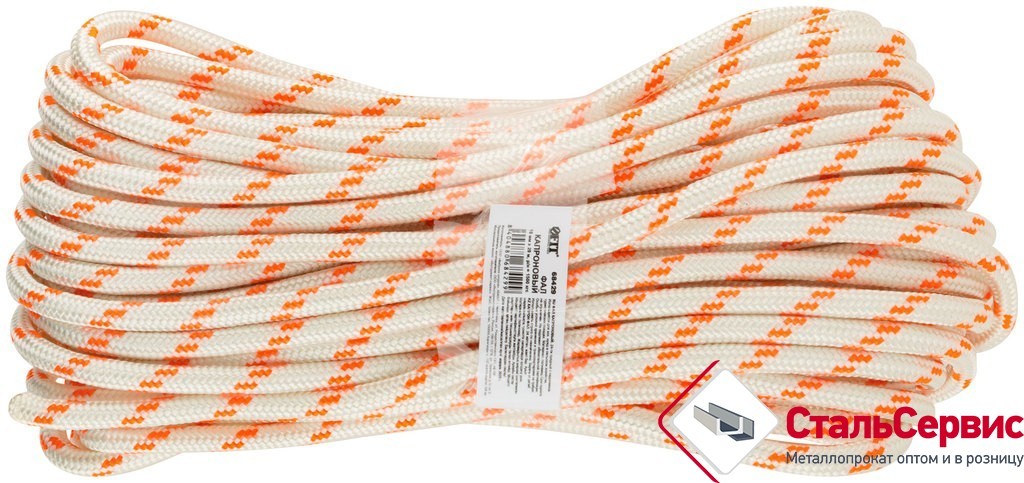 Канат полипропиленовый 24-х прядный с сердечником 6 ммх20м, 300кгс