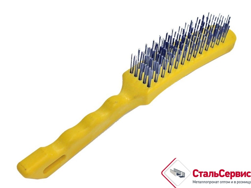 Щетка 5-рядная металл.с пластмас.ручкой