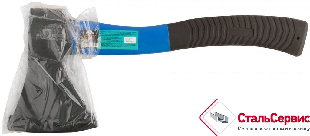 Топор кованная сталь,усил.стеклопл.ручка 800гр