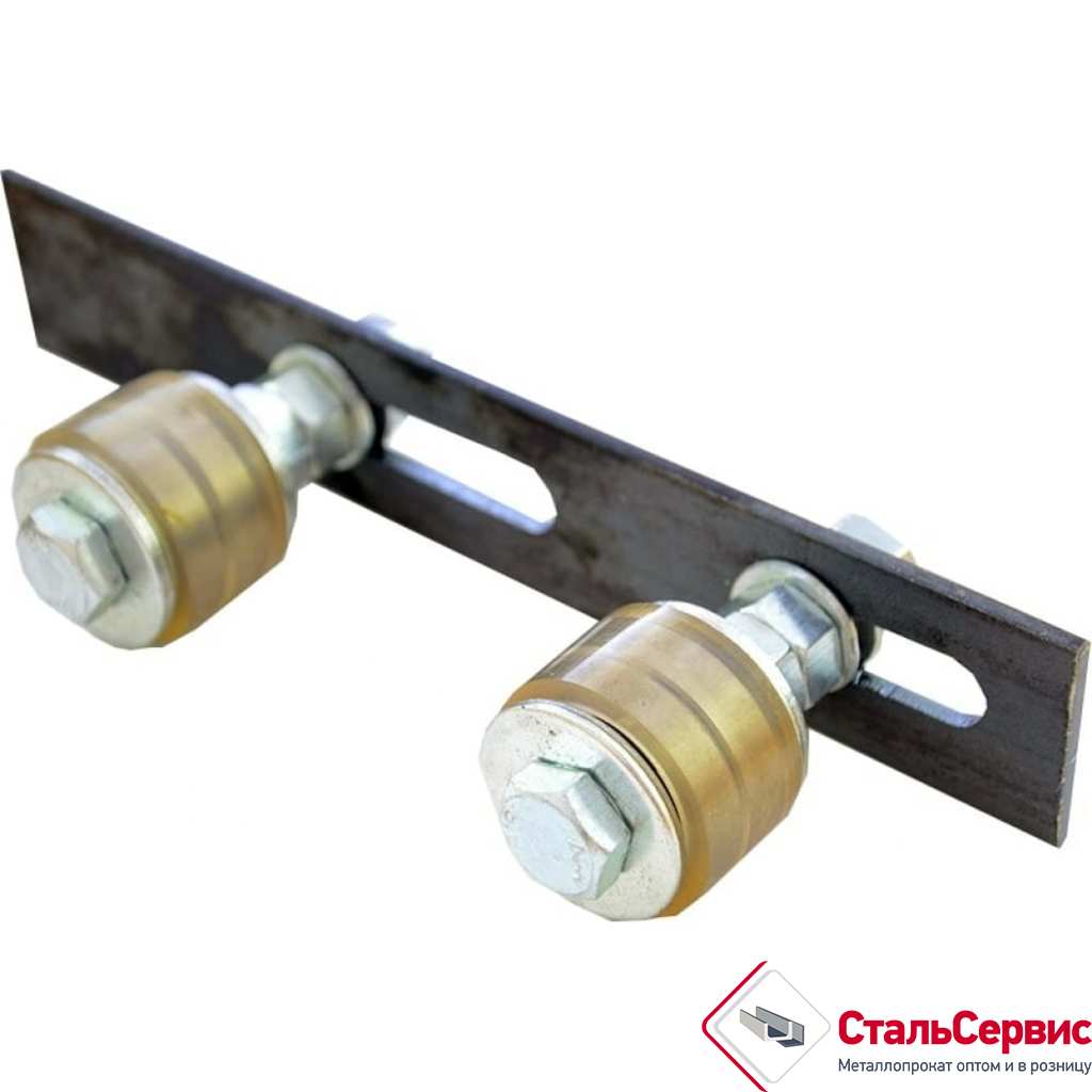 Комплект поддерж. роликов на черной пластине d 45 силикон Р1103