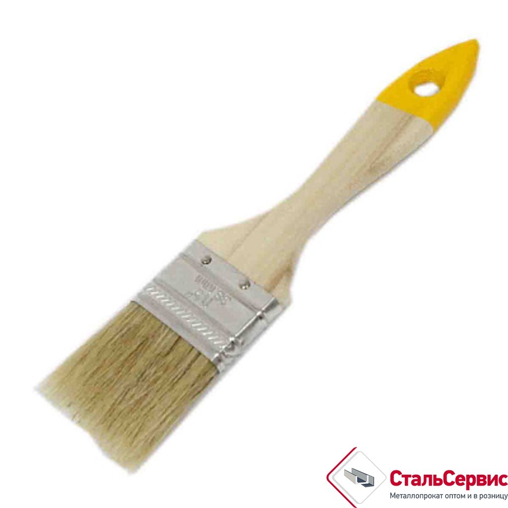 Кисть плоская 4,0 Хобби белый