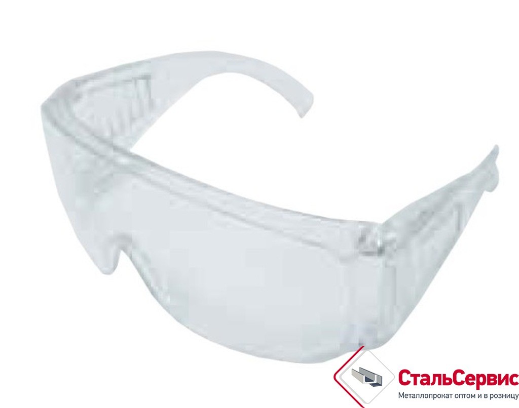 Очки защитные, с дужками, прозрачные