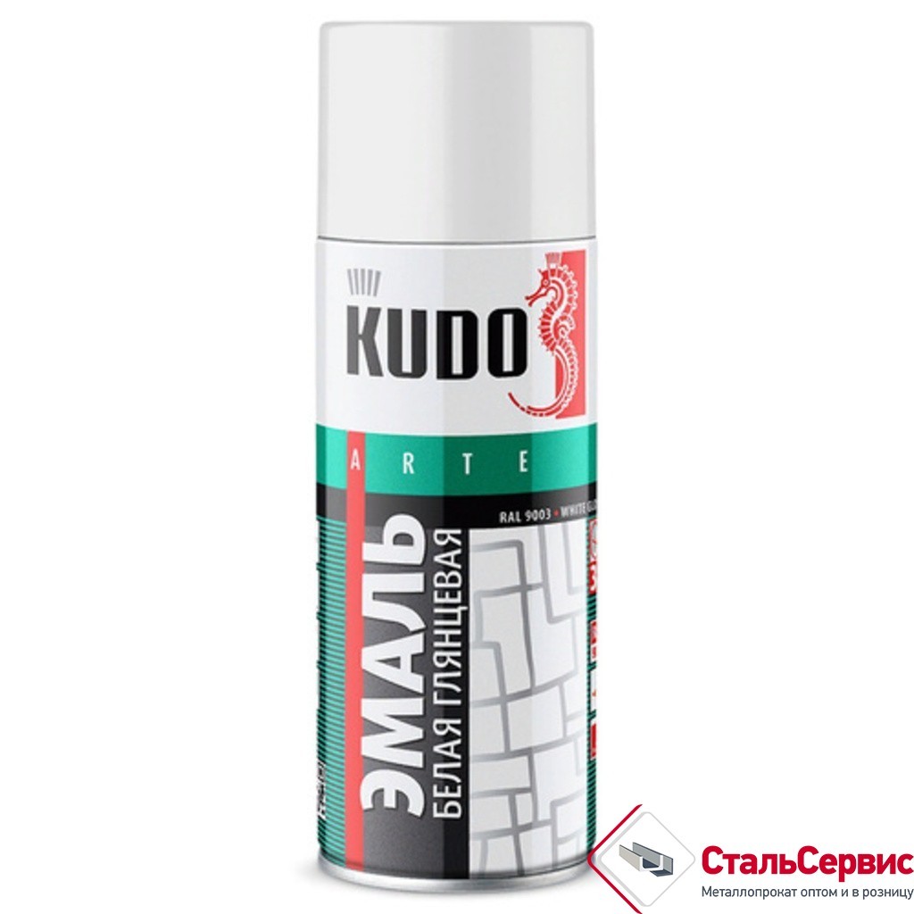 Аэрозоль KUDO №1001 белая глянцевая 520мл