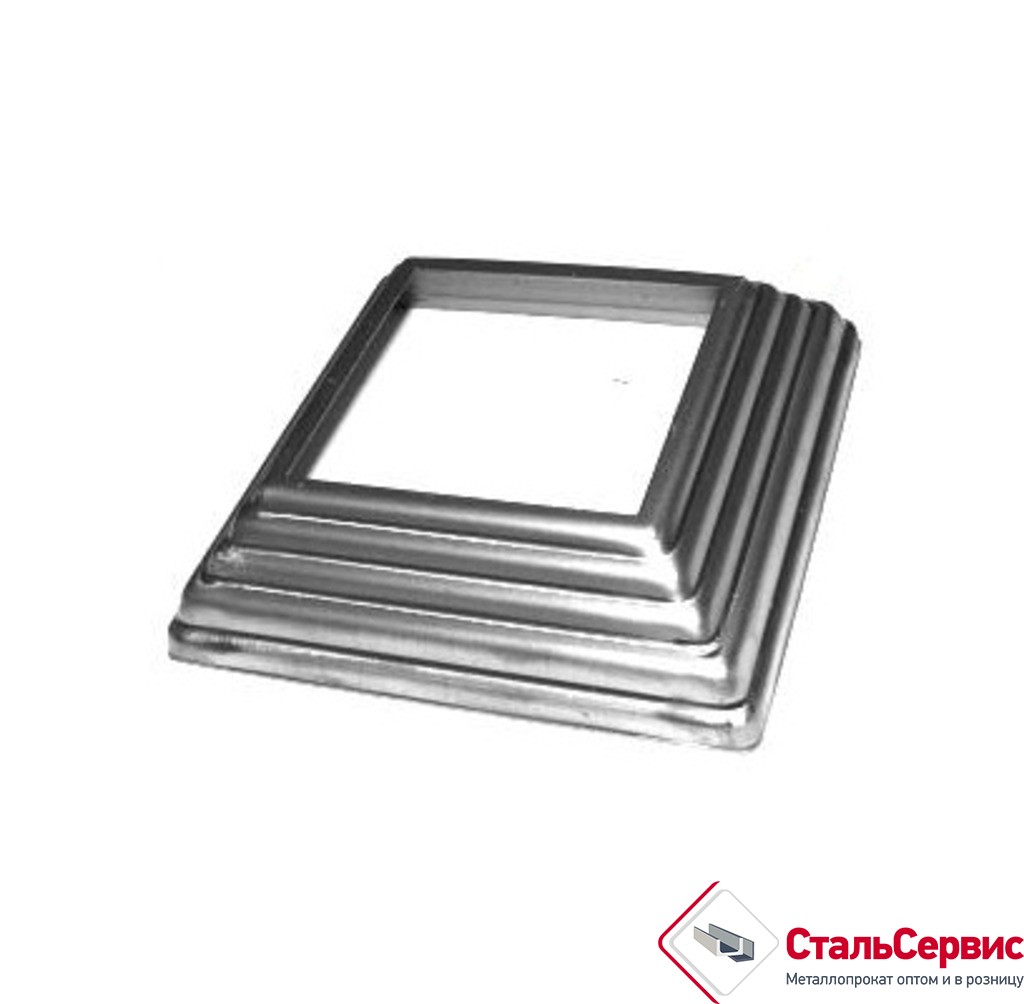 Основание балясины SK74.100.80 Высота: 28 отв:80, кв:120 (1мм)