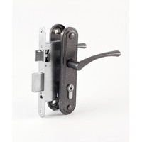 Замок врезной ЗВ.7 серебро Омега