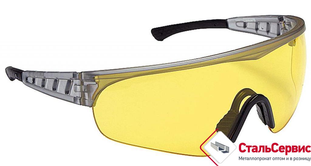 Очки защитные, с дужками, желт,