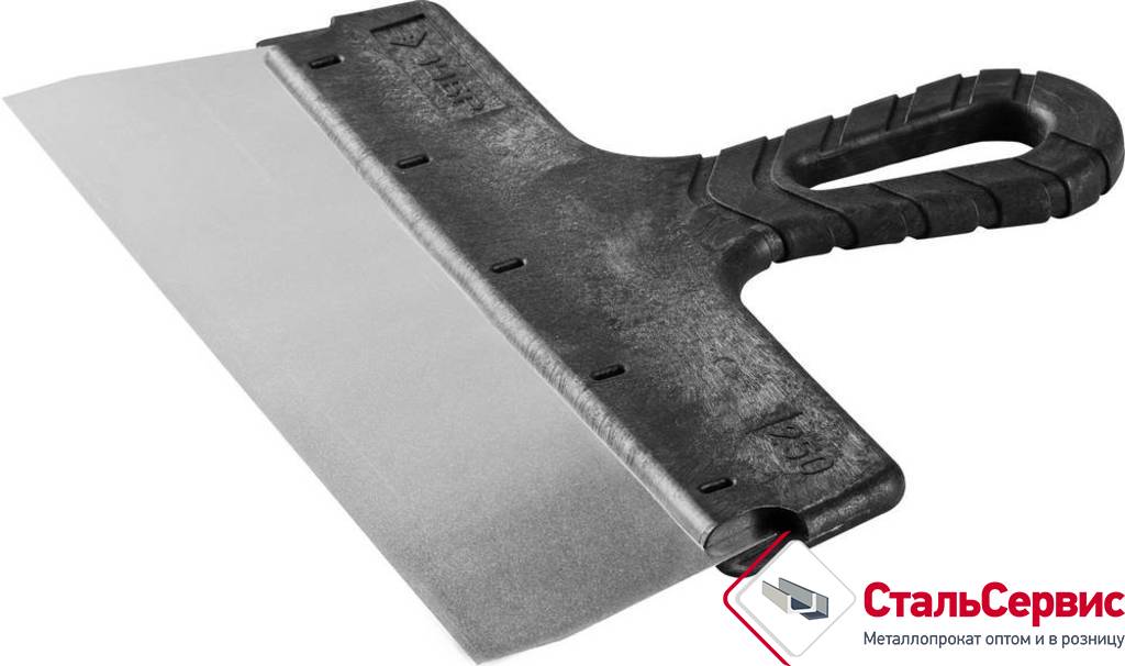 Шпатель нерж.фасадный 250 мм 