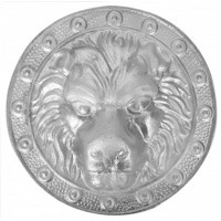 Голова льва (малая) SK20.01.1 180х180 алюминий