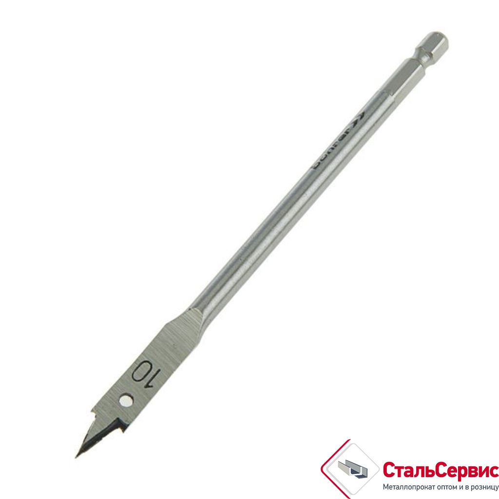 Сверло по дереву 10х152, перовое