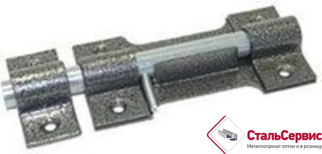 Засов накладной серебро,медь