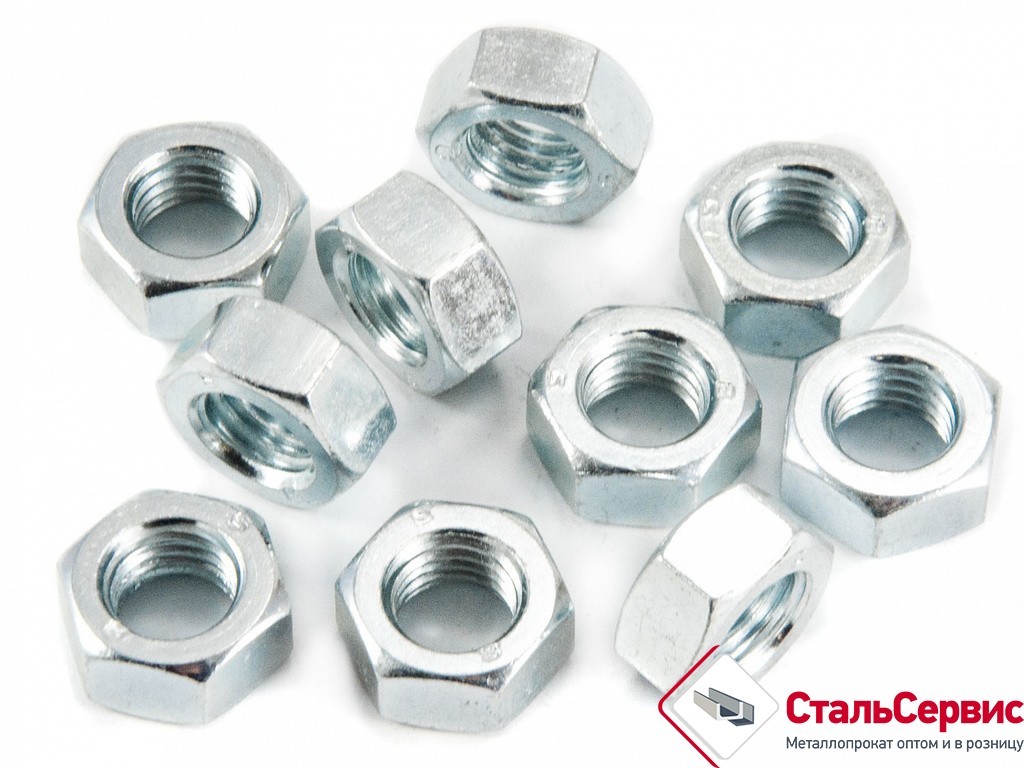 Гайка шестигр. М16