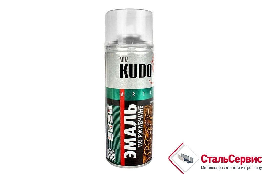 Аэрозоль KUDO №1002 черная глянцевая 520мл