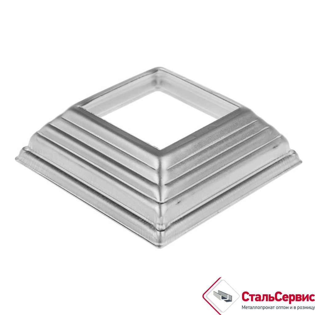 Основание балясины SK74.80.25 Высота: 30 отв:25, кв:80 (1мм)