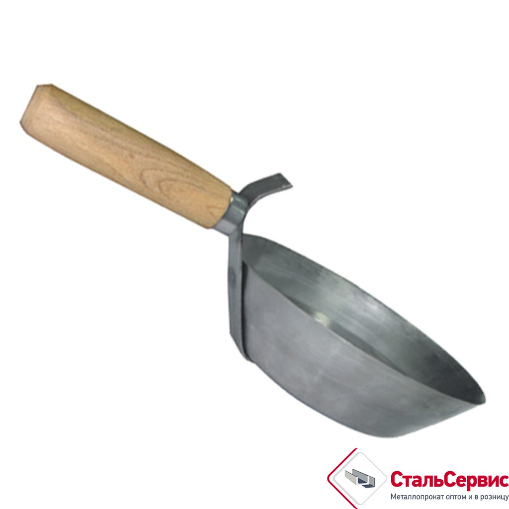 Ковш строительный с площадкой, дер.ручка