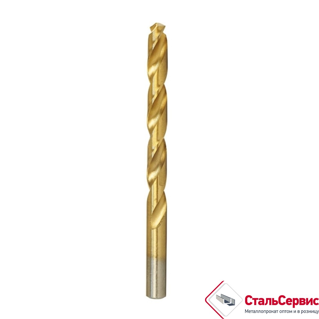 Сверло по металу d-10, титан.покрытие