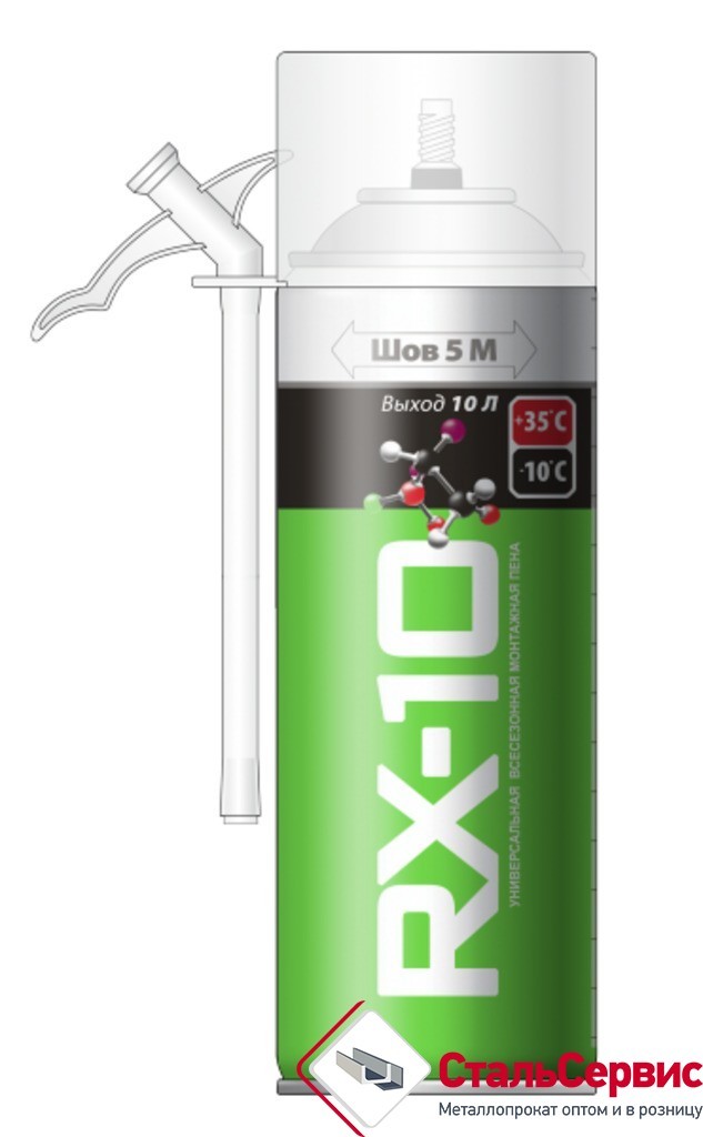 Пена монтаж.RX-10 всесезон.,290 гр