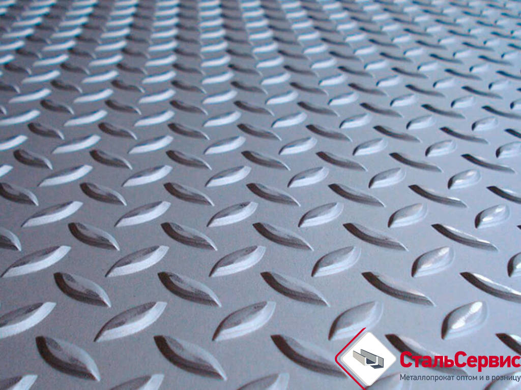 Лист г/к 3,0  1,25х2,5 рифленный