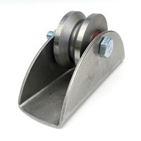 Ролик МЕТАЛЛ d 65мм под УГОЛ на ПЛАТФОРМЕ Р3616