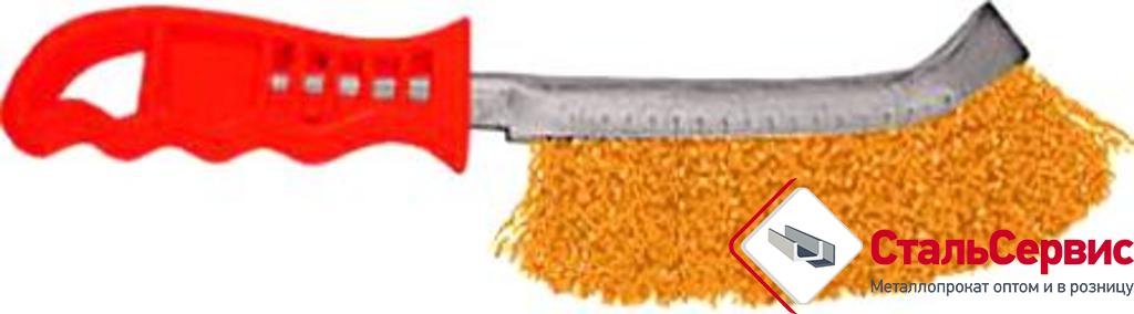 Щетка с изогнутой пластиковой ручкой