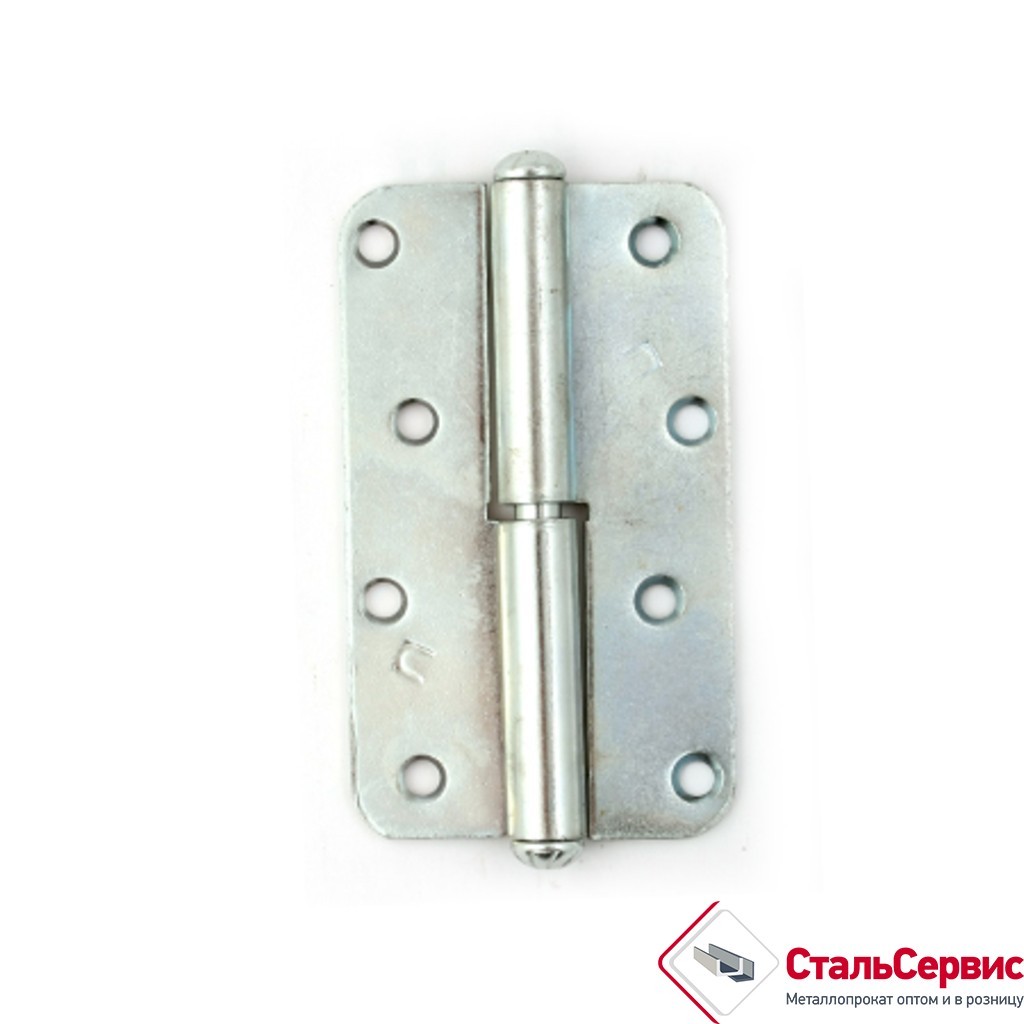 Петля накладная 130 мм, правая, оцинкован.