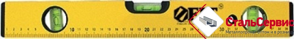 Уровень 800 мм Профи, 3 глазка, желтый усиленный корпус, фрезер.рабочая грань, шкала 