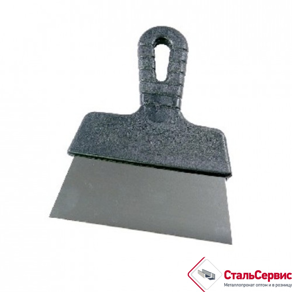 Шпатель нерж.сталь пластиковая ручка 100 мм 