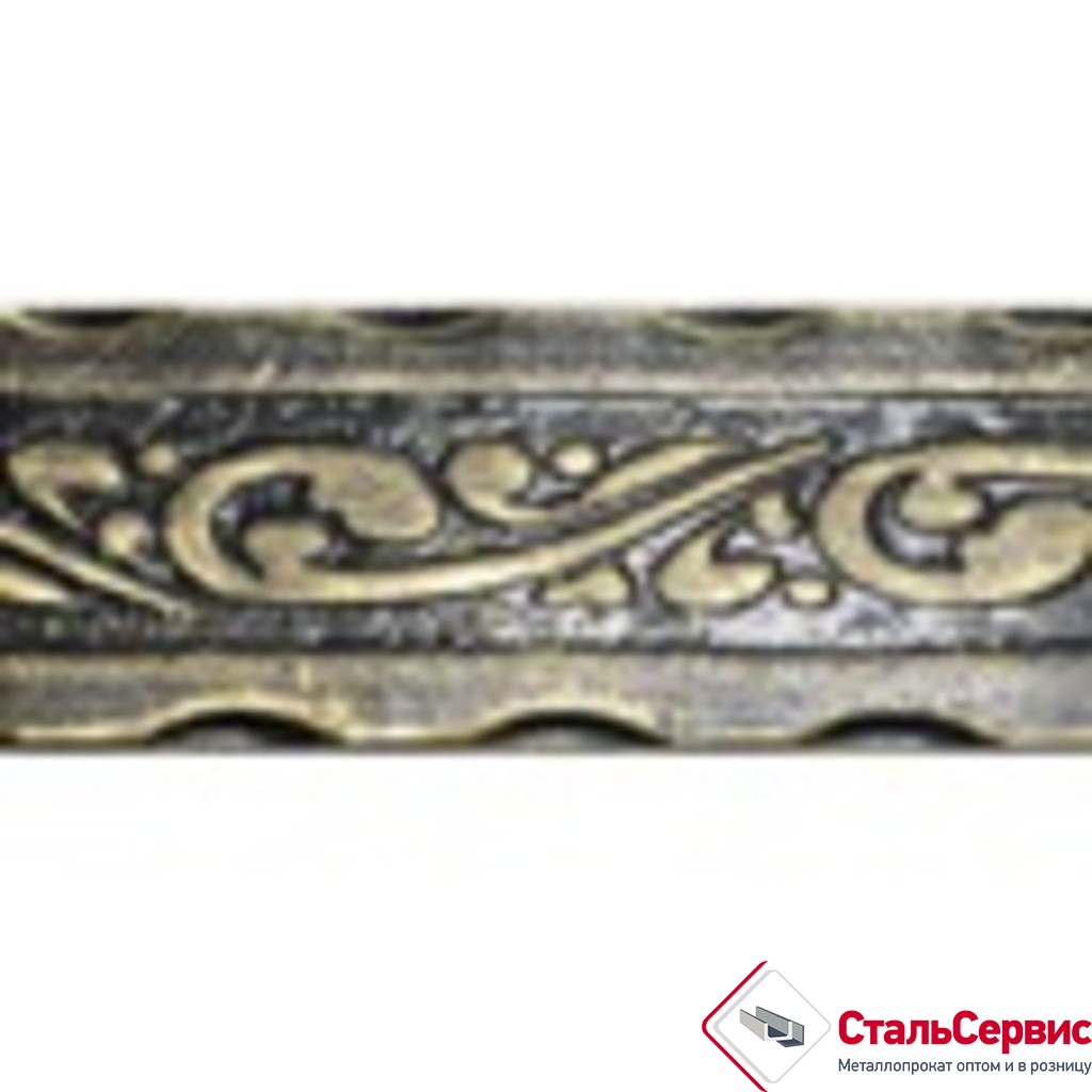 Полоса декоративная 40х4,0 мм узор "Русский 1"