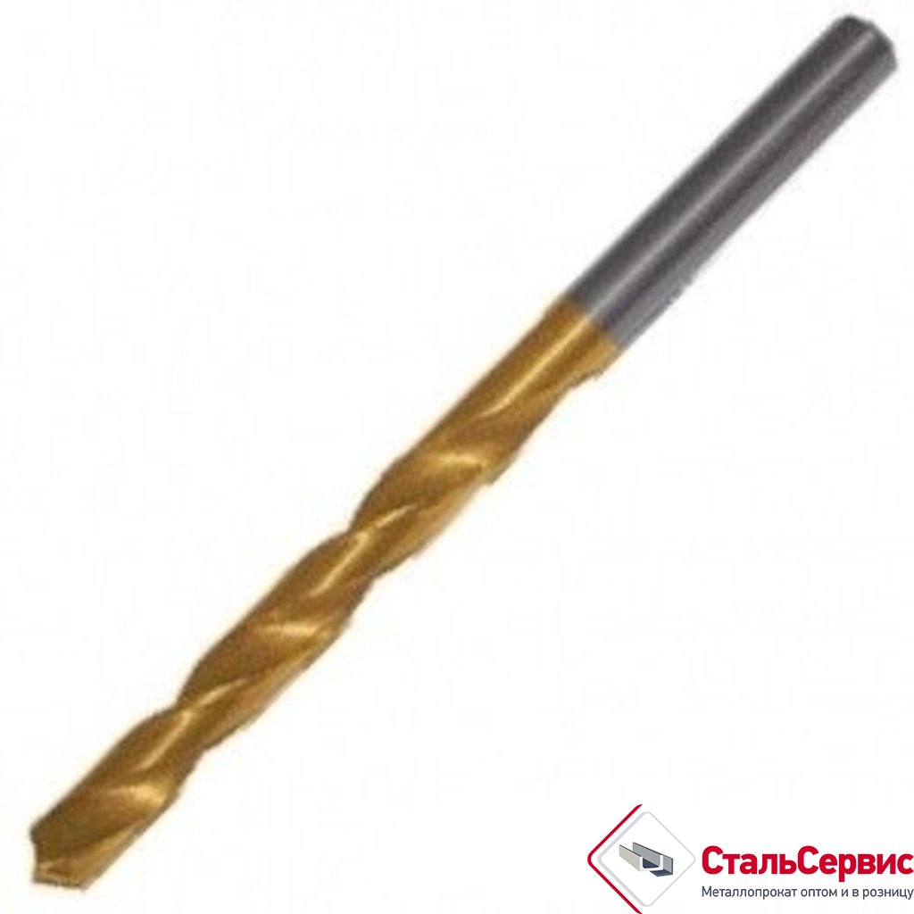 Сверло по металлу d-6,0 титановое покрытие