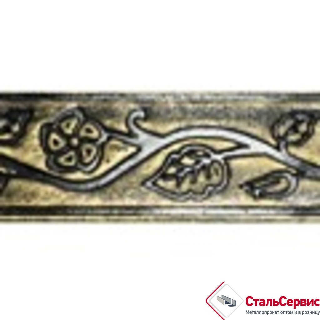 Полоса декоративная 40х4,0 мм узор "Вьюн" (3,27 м)